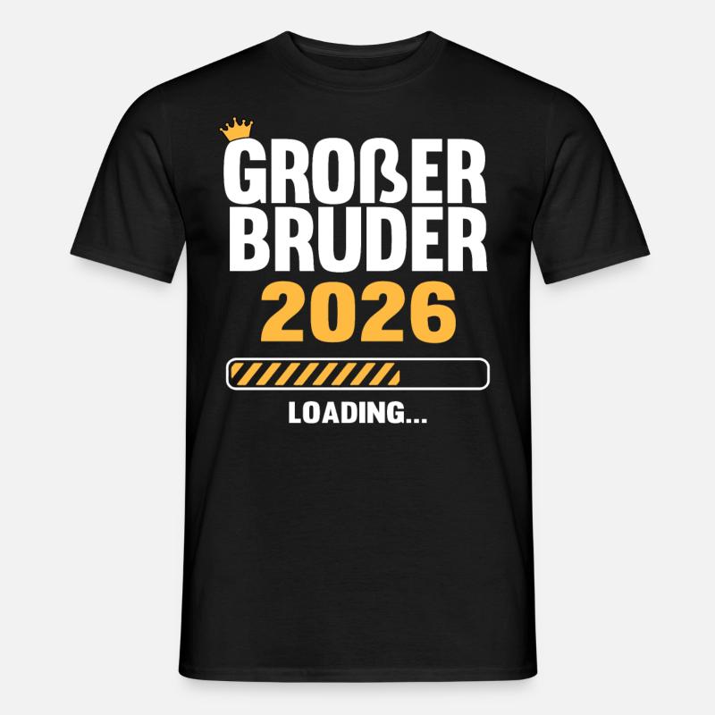 Großer Bruder 2026 Loading - Männer T-Shirt - Schwarz