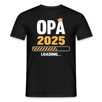 Grand-père 2025 Chargement - T-shirt homme - noir - Devant - AI Model Male 178 light (178cm)