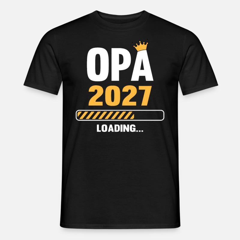 Opa 2027 Loading - Männer T-Shirt - Schwarz