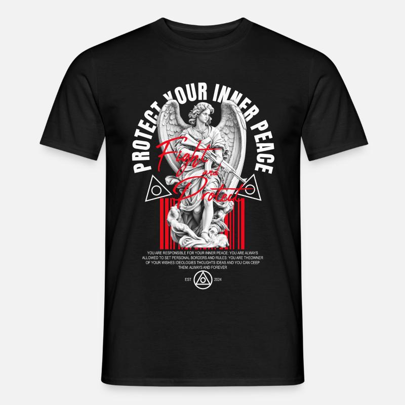 Protect your inner peace - Männer T-Shirt - Schwarz