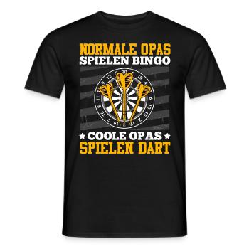 Opi NORMALE OPAS SPIELEN BINGO COOLE OPAS SPIELEN - Männer T-Shirt - Schwarz - Vorne - AI Model Male 178 light (178cm)