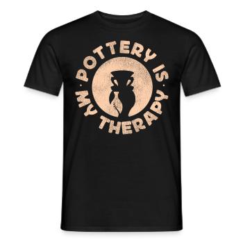 Pottery Ceramics Artist Pottery Is - Männer T-Shirt - Schwarz - Vorne - AI Model Male 178 light (178cm)