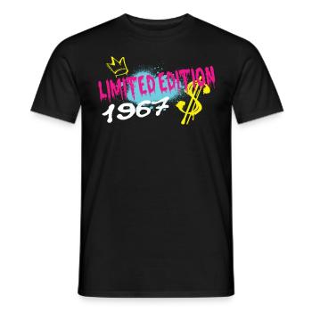 Limited Edition 1967 Geburtstag 1967 Geboren - Männer T-Shirt - Schwarz - Vorne - AI Model Male 178 light (178cm)