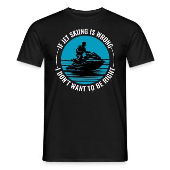 Jetski Wassersport Speed Abenteuer Ocean Ride - Männer T-Shirt - Schwarz - Vorne - AI Model Male 178 light (178cm)