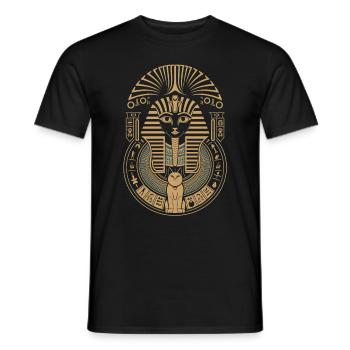 Pharaon égyptien - T-shirt homme - noir - Devant - AI Model Male 178 light (178cm)