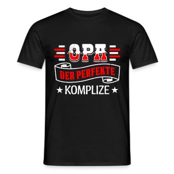 OPA DER PERFEKTE KOMPLIZE Lustiges Großvater - Männer T-Shirt - Schwarz - Vorne - AI Model Male 178 light (178cm)