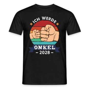 Ich werde Onkel 2028 - Männer T-Shirt - Schwarz - Vorne - AI Model Male 178 light (178cm)