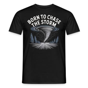 Storm Chaser Costume Storm Chaser - Men's T-Shirt - black - Front - AI Model Male 178 light (178cm)