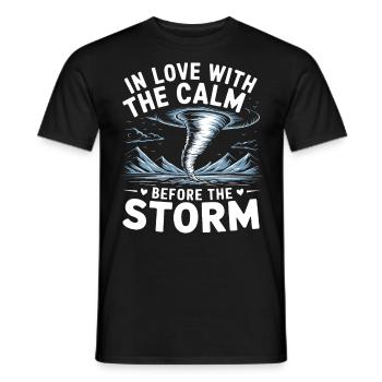 Storm Chaser Costume Storm Chaser - Men's T-Shirt - black - Front - AI Model Male 178 light (178cm)