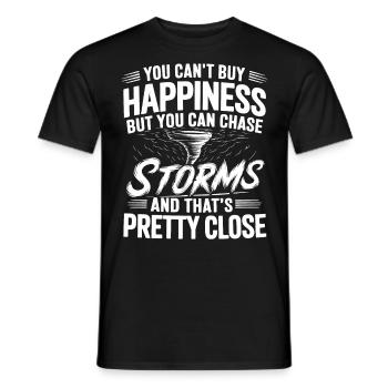 Storm Chaser Costume Storm Chaser - Men's T-Shirt - black - Front - AI Model Male 178 light (178cm)