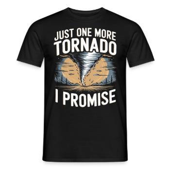 Storm Chaser Costume Storm Chaser - Men's T-Shirt - black - Front - AI Model Male 178 light (178cm)