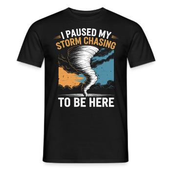 Storm Chaser Costume Storm Chaser - Men's T-Shirt - black - Front - AI Model Male 178 light (178cm)
