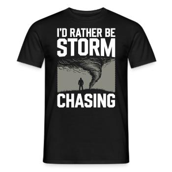 Storm Chaser Costume Storm Chaser - Men's T-Shirt - black - Front - AI Model Male 178 light (178cm)