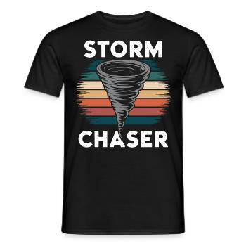 Storm Chaser Costume Storm Chaser - Men's T-Shirt - black - Front - AI Model Male 178 light (178cm)