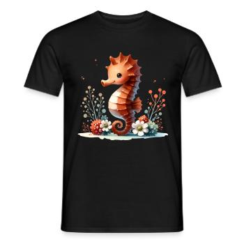 Hippocampe Hippocampe - T-shirt homme - noir - Devant - AI Model Male 178 light (178cm)