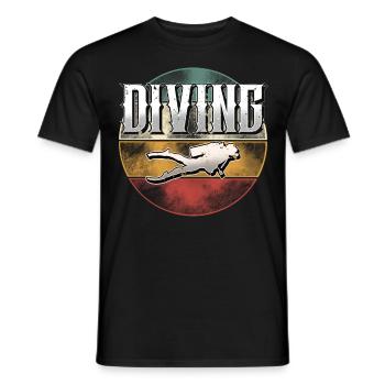 Plongeurs - T-shirt homme - noir - Devant - AI Model Male 178 light (178cm)