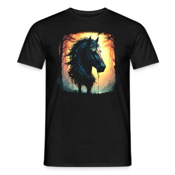Mystic Horse - Men's T-Shirt - black - Front - AI Model Male 178 light (178cm)