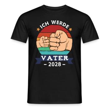 I'm going to be a father 2028 Pregnancy-to-be - Men's T-Shirt - black - Front - AI Model Male 178 light (178cm)