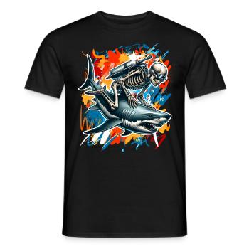 Diving Divers - Men's T-Shirt - black - Front - AI Model Male 178 light (178cm)