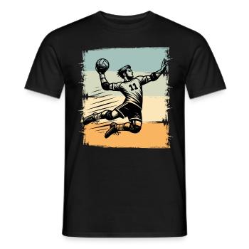 Handball Handballer - Männer T-Shirt - Schwarz - Vorne - AI Model Male 178 light (178cm)