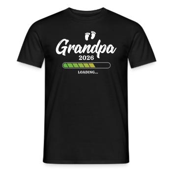 Grandpa Loading 2026 - Männer T-Shirt - Schwarz - Vorne - AI Model Male 178 light (178cm)