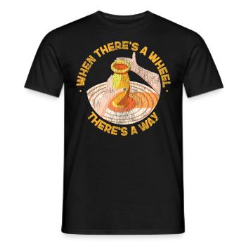 Pottery Ceramics Artist Where - Men's T-Shirt - black - Front - AI Model Male 178 light (178cm)