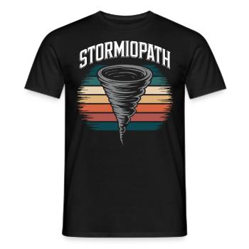 Storm Chaser Costume Storm Chaser - Men's T-Shirt - black - Front - AI Model Male 178 light (178cm)