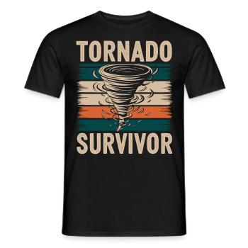 Storm Chaser Costume Storm Chaser - Men's T-Shirt - black - Front - AI Model Male 178 light (178cm)