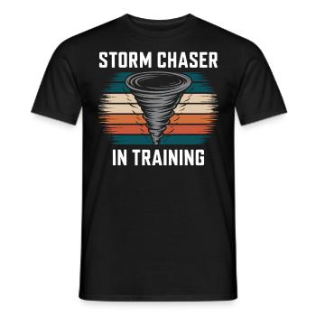 Storm Chaser Costume Storm Chaser - Men's T-Shirt - black - Front - AI Model Male 178 light (178cm)