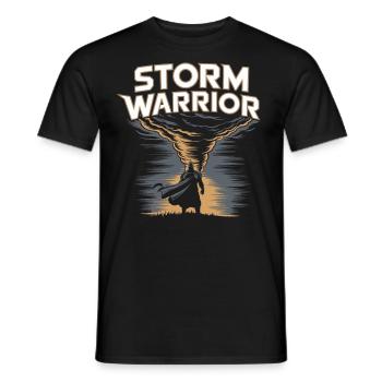 Storm Chaser Costume Storm Chaser - Men's T-Shirt - black - Front - AI Model Male 178 light (178cm)