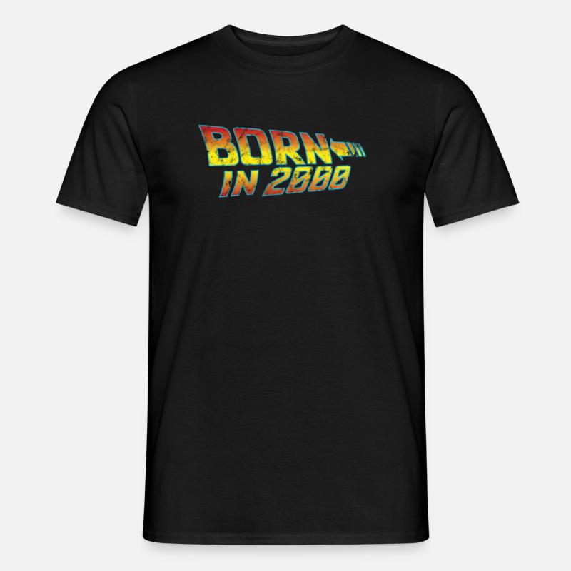 2000 Birth in Back to Future - Men’s T-shirt - black