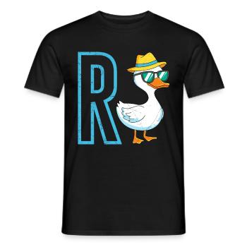 Ruhestand R ENTE Lustiges Rentner Renten - Männer T-Shirt - Schwarz - Vorne - AI Model Male 178 light (178cm)