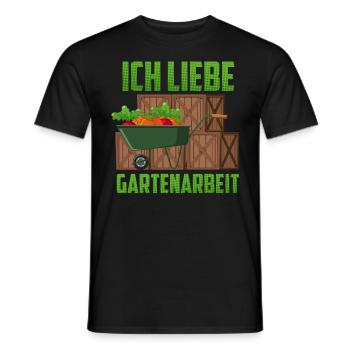 Großvater ICH LIEBE GARTENARBEIT Lustiges Opa - Männer T-Shirt - Schwarz - Vorne - AI Model Male 178 light (178cm)