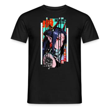 Cyborg Oni Kanji - Männer T-Shirt - Schwarz - Vorne - AI Model Male 178 light (178cm)