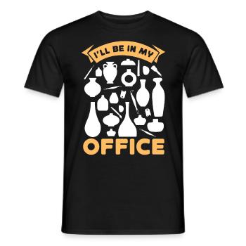 Artiste de la céramique de poterie dans lequel je serai - T-shirt homme - noir - Devant - AI Model Male 178 light (178cm)