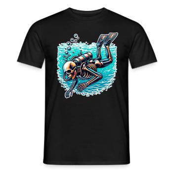 Diving Divers - Men's T-Shirt - black - Front - AI Model Male 178 light (178cm)