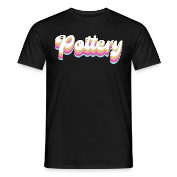 Pottery Ceramics Artist Retro - Männer T-Shirt - Schwarz - Vorne - AI Model Male 178 light (178cm)