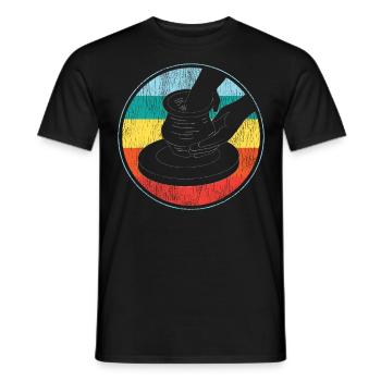 Pottery Ceramics Artist Retro - Männer T-Shirt - Schwarz - Vorne - AI Model Male 178 light (178cm)