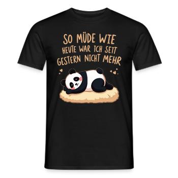 Je ne suis pas aussi fatigué qu’aujourd’hui depuis hier - T-shirt homme - noir - Devant - AI Model Male 178 light (178cm)