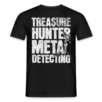 Détecteur de métaux de sonde - T-shirt homme - noir - Devant - AI Model Male 178 light (178cm)