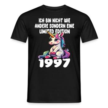 Limited Edition 1997 Geburtstag 1997 Geboren - Männer T-Shirt - Schwarz - Vorne - AI Model Male 178 light (178cm)
