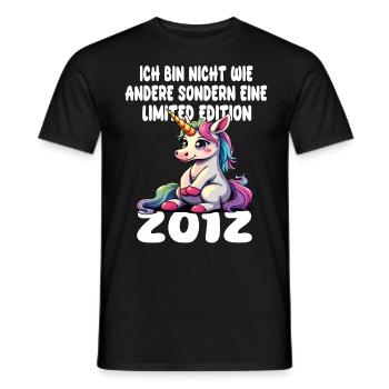 Limited Edition 2012 Geburtstag 2012 Geboren - Männer T-Shirt - Schwarz - Vorne - AI Model Male 178 light (178cm)