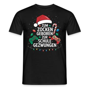 Gamer Gaming Gamer Gaming Christmas - Men's T-Shirt - black - Front - AI Model Male 178 light (178cm)