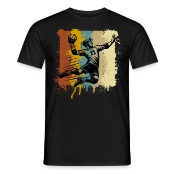 Handball Joueurs de handball - T-shirt homme - noir - Devant - AI Model Male 178 light (178cm)