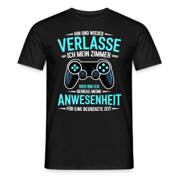 Gamer Gaming Gamer Gaming Christmas - Men's T-Shirt - black - Front - AI Model Male 178 light (178cm)