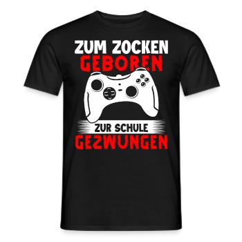 Gamer Gaming Gamer Gaming Christmas - Men's T-Shirt - black - Front - AI Model Male 178 light (178cm)