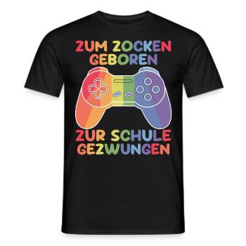 Gamer Gaming Gamer Gaming Christmas - Men's T-Shirt - black - Front - AI Model Male 178 light (178cm)