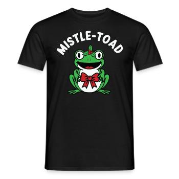 gui-crapaud drôle Noël grenouille Noël - T-shirt homme - noir - Devant - AI Model Male 178 light (178cm)