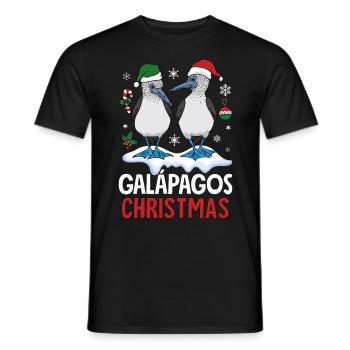 Noël aux Galapagos - T-shirt homme - noir - Devant - AI Model Male 178 light (178cm)