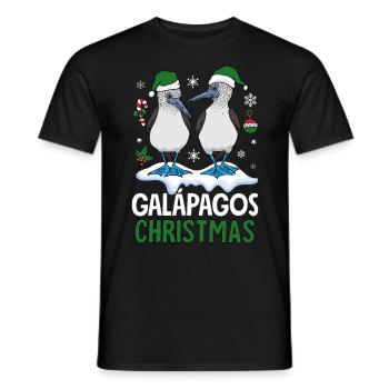 Galapagos Christmas - Men's T-Shirt - black - Front - AI Model Male 178 light (178cm)